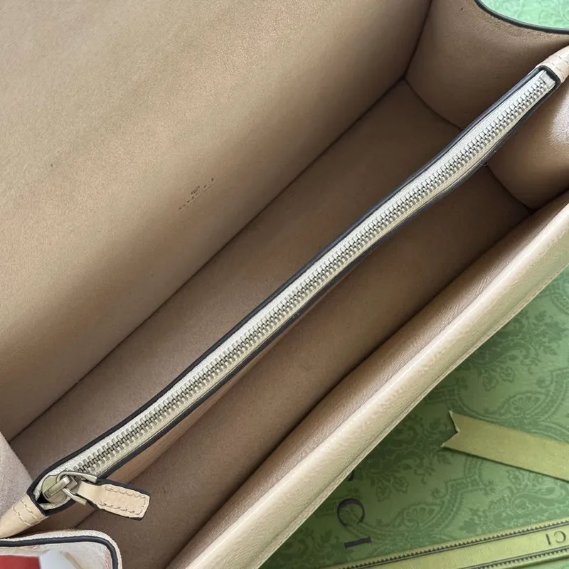 Gucci 795005 GG Dionysus small shoulder bag Light grey patent leather