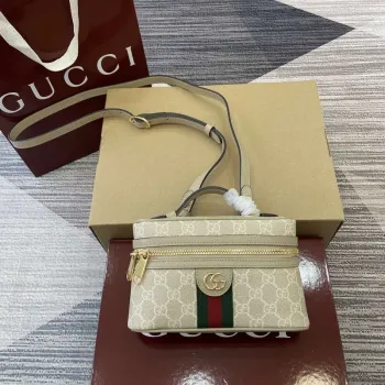 Gucci 816357 Ophidia Super Mini Shoulder Bag Oatmeal