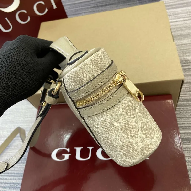 Gucci 816357 Ophidia Super Mini Shoulder Bag Oatmeal