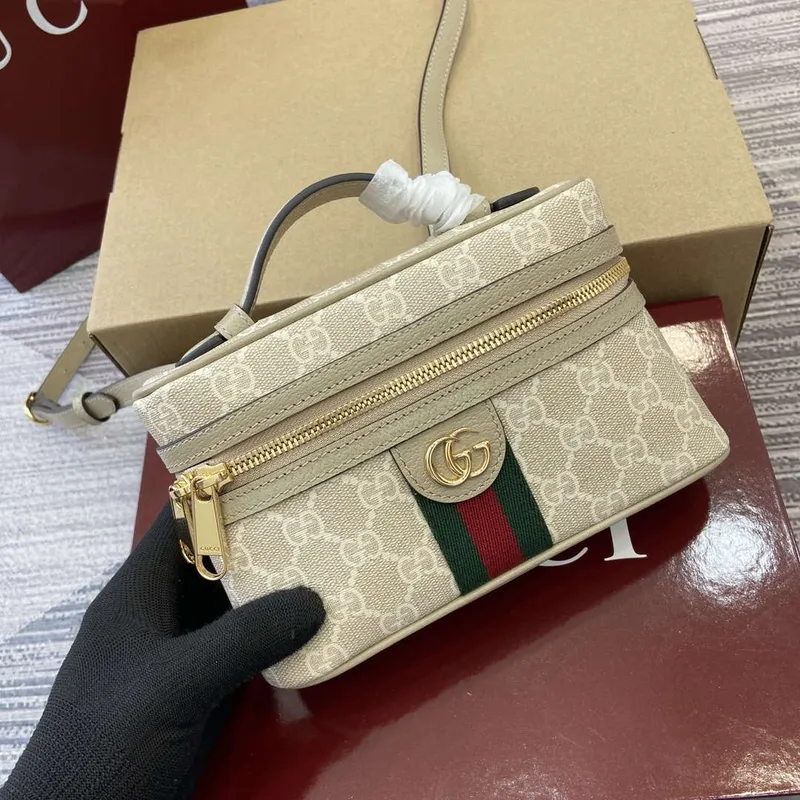 Gucci 816357 Ophidia Super Mini Shoulder Bag Oatmeal