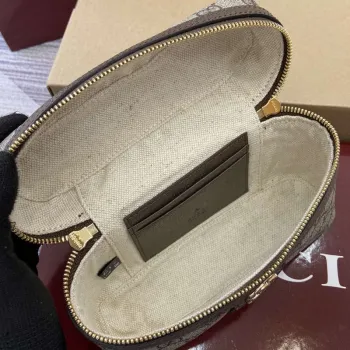 Gucci 816357 Ophidia Super Mini Shoulder Bag Brown