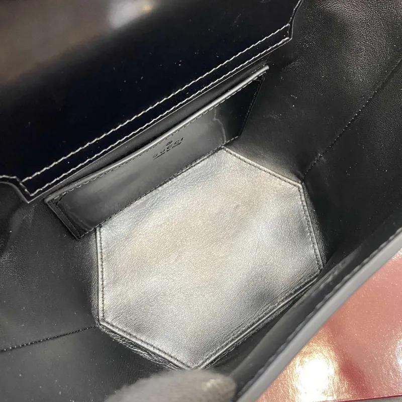 Gucci 805832 Mini Bamboo Top Handle Tote Bag Black