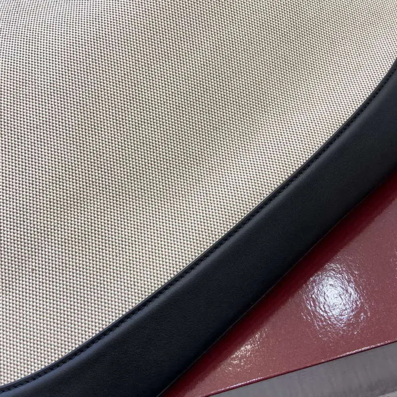 Gucci 815924 Gucci B Medium Shoulder Bag Natural cotton linen canvas Black