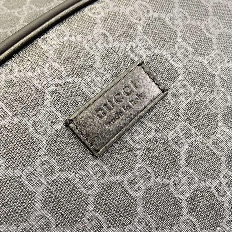 Gucci 771158 GG Supreme Canvas Backpack Black