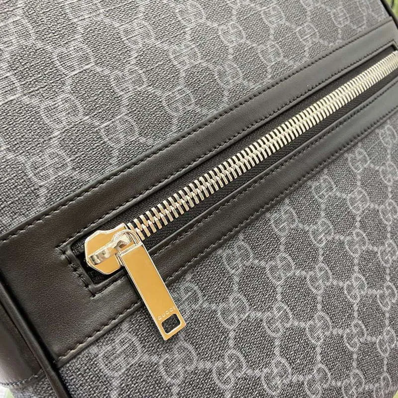 Gucci 792123 GG Supreme Canvas Backpack Black