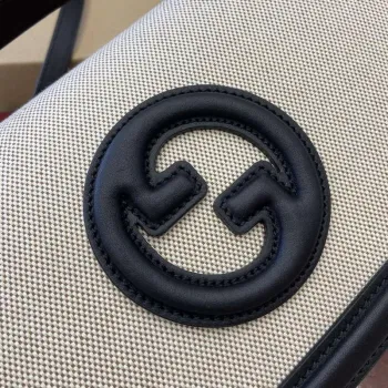 Gucci 815714 Gucci Blondie Small Top Handle Bag Black leather trim