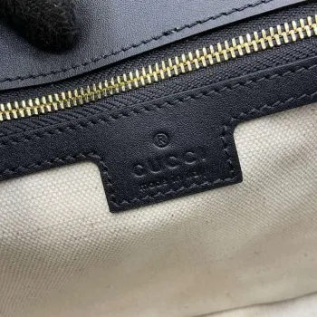 Gucci 815714 Gucci Blondie Small Top Handle Bag Black leather trim