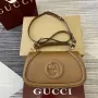 Gucci 815714 Gucci Blondie Small Top Handle Bag Brown smooth leather