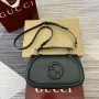 Gucci 815714 Gucci Blondie Small Top Handle Bag Black smooth leather