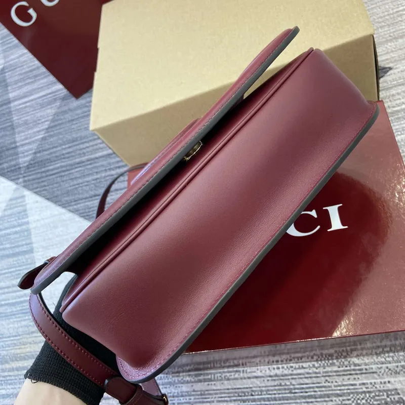 Gucci 815714 Gucci Blondie Small Top Handle Bag Wine red