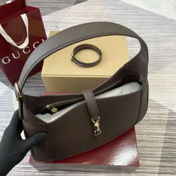 Gucci 813650 Jackie Large Shoulder Bag Brown