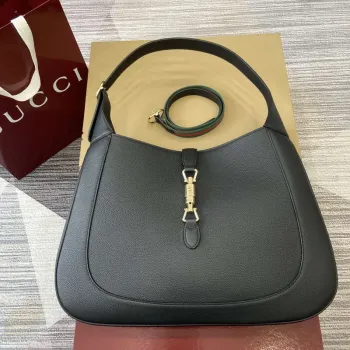Gucci 813650 Jackie Large Shoulder Bag Black