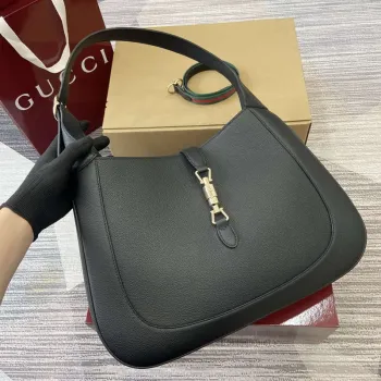 Gucci 813650 Jackie Large Shoulder Bag Black