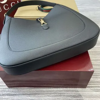 Gucci 813650 Jackie Large Shoulder Bag Black