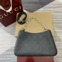 Gucci 815263 GG Emblem Small Shoulder Bag Black