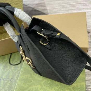 Gucci 795349 Small Tote Bag With Hook Closure Black