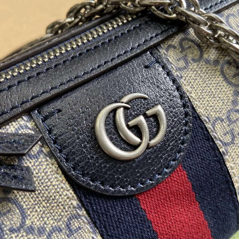 Gucci 795194 Ophidia Small Shoulder Bag Blue