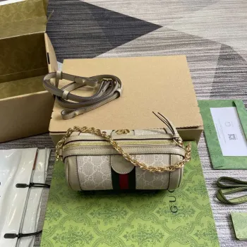 Gucci 795208 Ophidia Mini Shoulder Bag Oatmeal