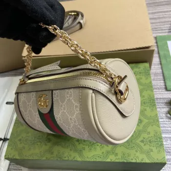 Gucci 795208 Ophidia Mini Shoulder Bag Oatmeal