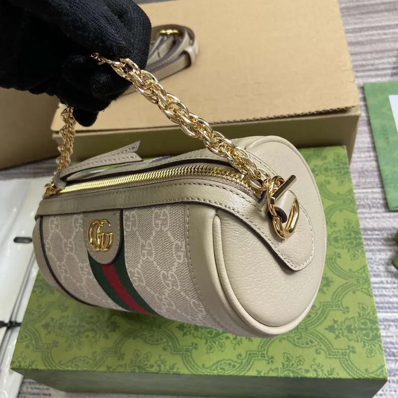 Gucci 795208 Ophidia Mini Shoulder Bag Oatmeal