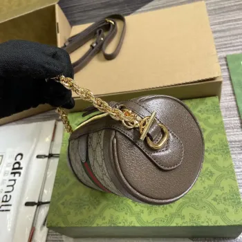 Gucci 795208 Ophidia Mini Shoulder Bag Brown