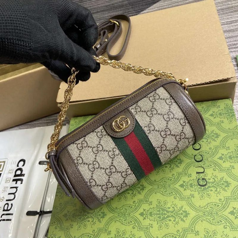 Gucci 795208 Ophidia Mini Shoulder Bag Brown