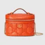 Gucci 723770 GG Matelasse Top Handle Mini Bag Orange