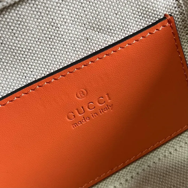 Gucci 723770 GG Matelasse Top Handle Mini Bag Orange