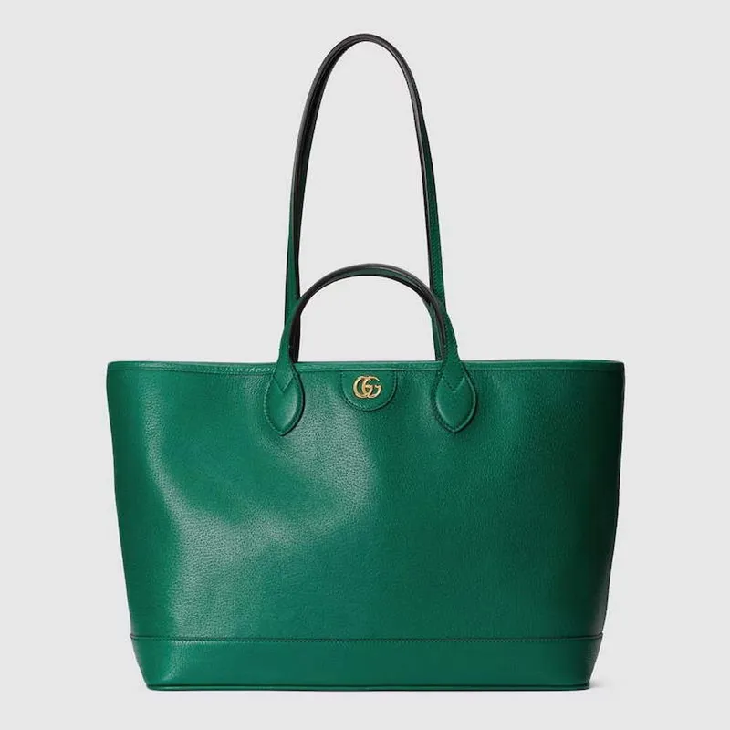 Gucci   739730 Ophidia Medium Tote Bag Green leather