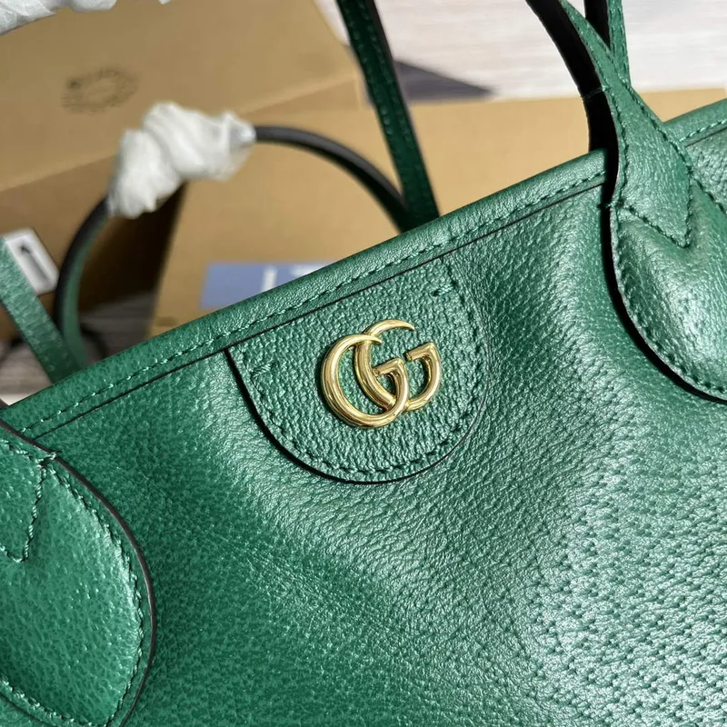 Gucci   739730 Ophidia Medium Tote Bag Green leather