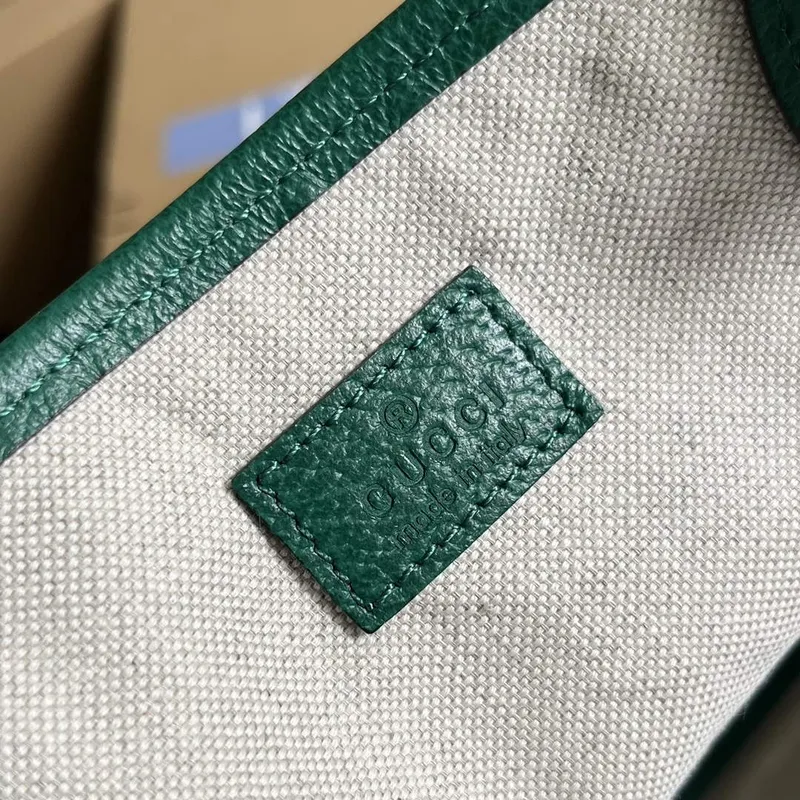 Gucci   739730 Ophidia Medium Tote Bag Green leather