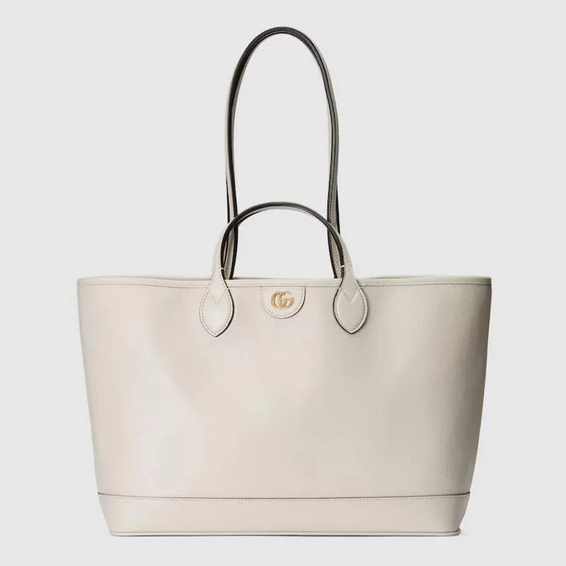 Gucci   739730 Ophidia Medium Tote Bag White leather