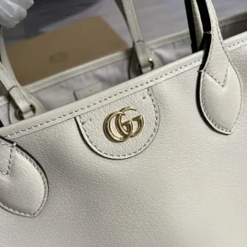 Gucci   739730 Ophidia Medium Tote Bag White leather