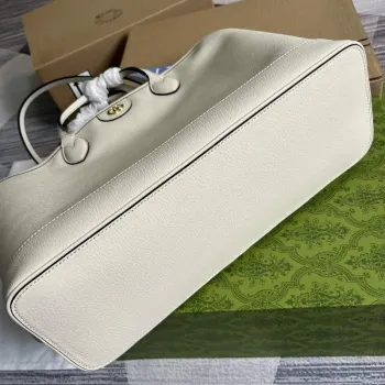 Gucci   739730 Ophidia Medium Tote Bag White leather