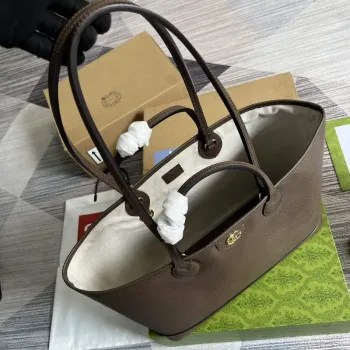 Gucci   739730 Ophidia Medium Tote Bag Brown leather