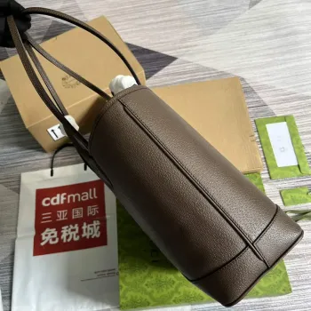 Gucci   739730 Ophidia Medium Tote Bag Brown leather