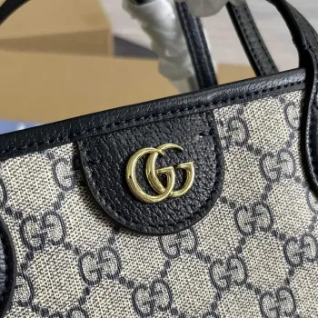 Gucci   739730 Ophidia Medium Tote Bag Beige and Blue