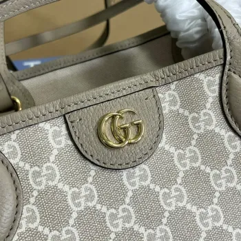 Gucci   739730 Ophidia Medium Tote Bag Beige and Oatmeal