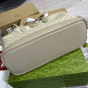 Gucci   739730 Ophidia Medium Tote Bag Beige and Oatmeal