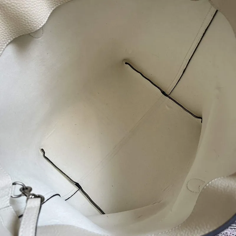 Gucci 763103 Gucci Jackie 1961 Small Shoulder Bag  White Leather