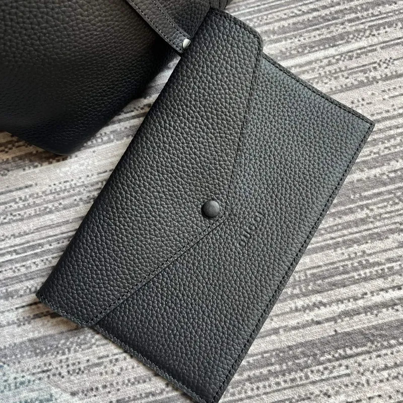 Gucci 763103 Gucci Jackie 1961 Small Shoulder Bag  Black Leather