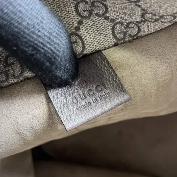 Gucci 763103 Gucci Jackie 1961 Small Shoulder Bag  Beige and ebony GG Supreme