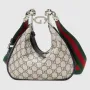 Gucci 699409 Gucci Attache Small Shoulder Bag Beige and Blue