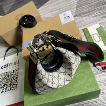 Gucci 699409 Gucci Attache Small Shoulder Bag Beige and Blue