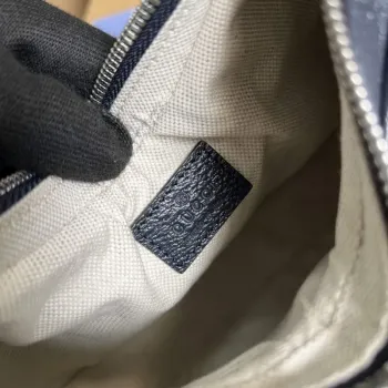 Gucci 699409 Gucci Attache Small Shoulder Bag Beige and Blue