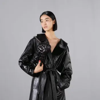 Gucci  764255 Gucci Horsebit Chain Shoulder Bag Black Leather