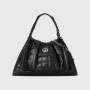 Gucci   746210 Gucci Deco Medium Tote Bag Black Quilted Leather