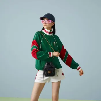 Gucci   746433 GG Marmont Mini Bucket Bag Black