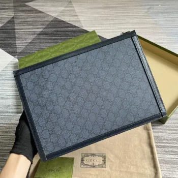 Gucci 674078 Ophidia Portfolio Case Blue and black