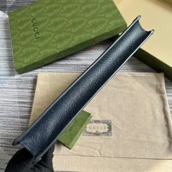 Gucci 674078 Ophidia Portfolio Case Blue and black